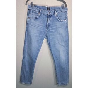 Citizens of Humanity Elsa Mid Rise Slim Fit Crop Jeans Light Wash Women Size 28